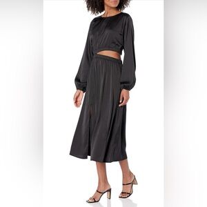 The Drop Women's Jacob Long Sleeve Cut Out Midi Dress S